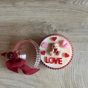 Świeca w cukiernicy LOVE 250ml