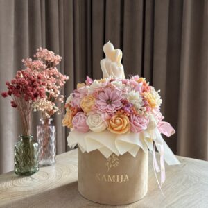 FlowerBox XXL (XXL welur Para) - z Parą Młodą