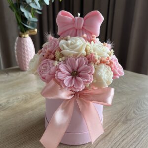 FlowerBox M  (Dzień Mamy, kokarda)