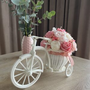 FlowerBox M różowy w rowerze