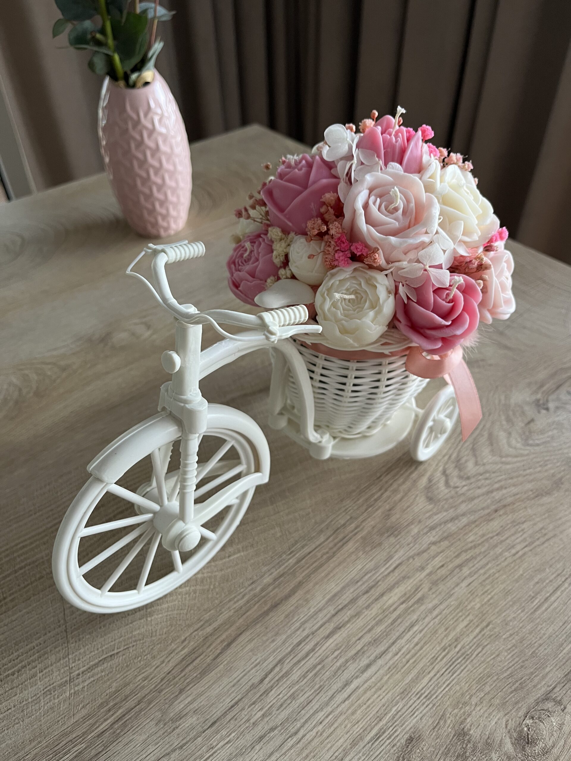 FlowerBox M różowy w rowerze (Dzień Mamy) - obrazek 4