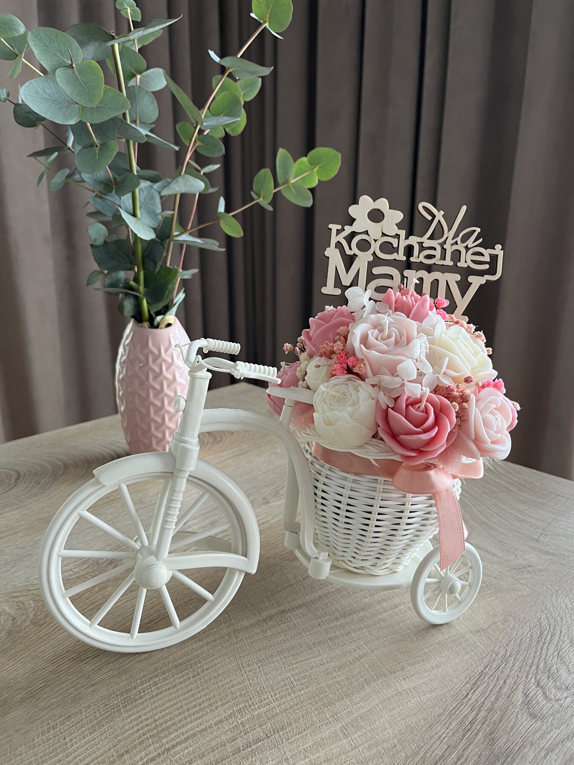 FlowerBox M różowy w rowerze (Dzień Mamy) - obrazek 2