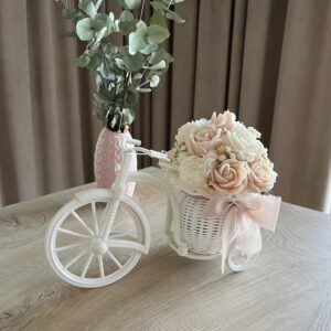 FlowerBox M beżowy w rowerze