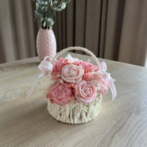 FlowerBox M mały koszyczek (Dzień Mamy - różowy)