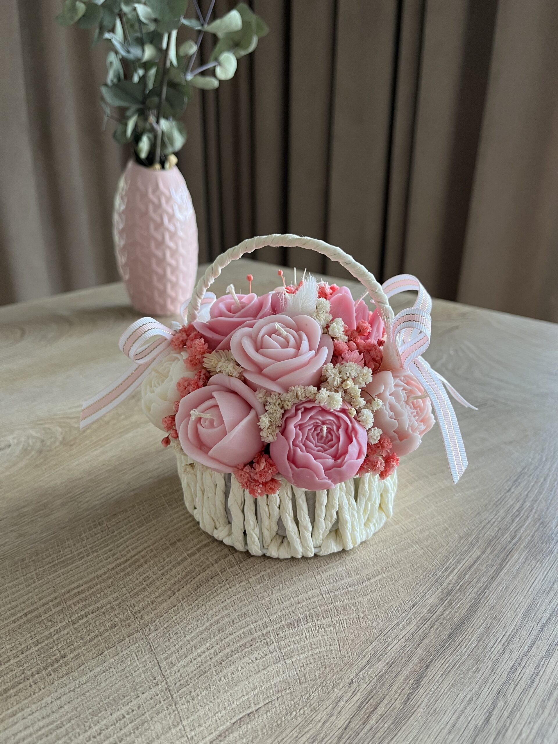 FlowerBox M mały koszyczek (Dzień Mamy - różowy) - obrazek 6
