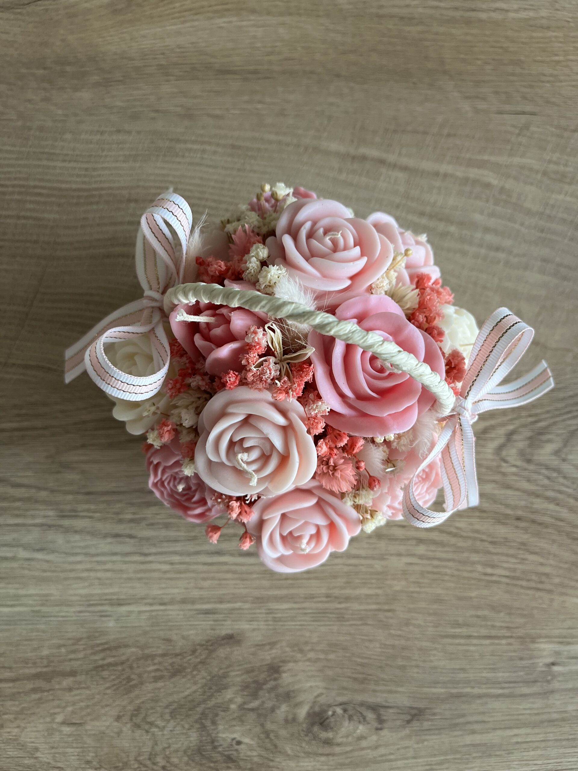 FlowerBox M mały koszyczek (Dzień Mamy - różowy) - obrazek 2