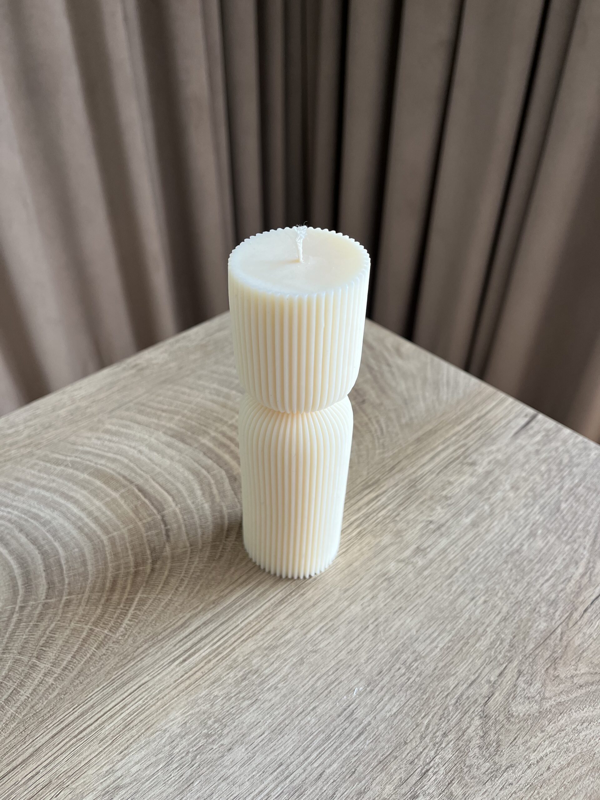 Świeca Pillar Stripes (mała) - obrazek 2