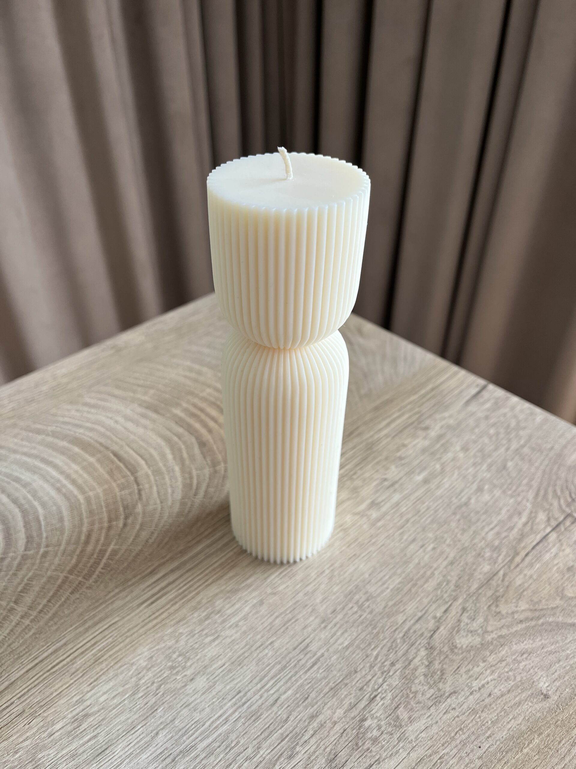 Świeca Pillar Stripes (duża) - obrazek 2