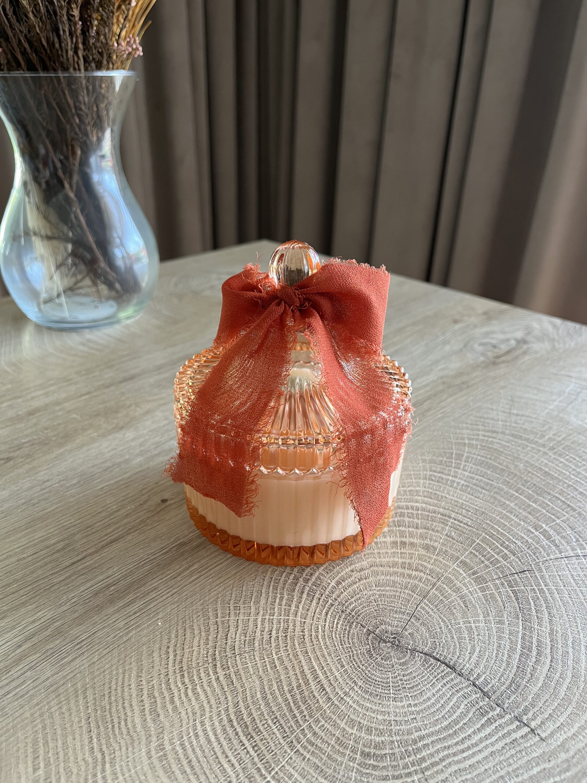Świeca w cukiernicy JESIEŃ (Pieczone Jabłko) 250ml - obrazek 3